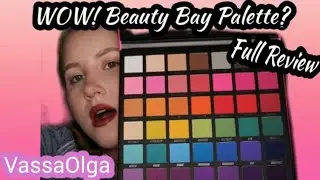 Makeup Review Testing Beauty Bay 42 Bright Matte Palette | VassaOlga
