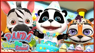 Happy Birthday Song 🎁🍰🍩| Nursery Rhymes for Kids and Children | Panda World Pree School #215