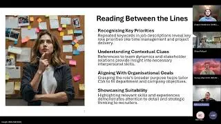 Webinar 1 -  Applying for Jobs Understanding Job Descriptions and CVs