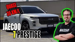 JAECOO 7 PRESTIGE: QUASE 30 KM/L, 0 a 100 em 8,5s e CONFORTO DE PRIMEIRA - Teste Completo