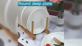 Wholesale white porcelain deep round plate with good price - Savall