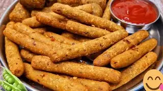 Make this crispy snack with a cup of green peas, so crispy you'll forget about crunchy foods.