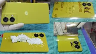 Motorola G85 Vegan Leather Guard Full Body Protection || Moto G85 Back Panel Membrane || #video