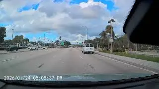 Snow in Florida?! Dashcam Captures INSANE Weather Moment!