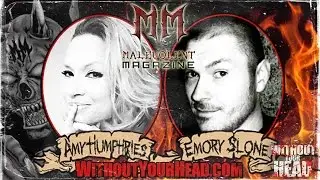 Malevolent Magazine horror interview with Amy Humphries and Emory Slone