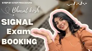 SIGNAL EXAM MMD| STEP BY STEP BOOKING PROCEDURE| BHARATKOSH | FUNCTION 1 |2MFG