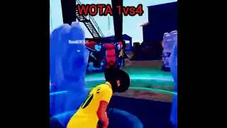 WOTA VS PRO PLAYER ||1VS4 BEST MOMENT || FREE FIRE