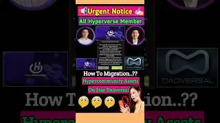 🔴Urgent Notice|Hypercommunity to Douversal account migration Method|migration account in Daoversal