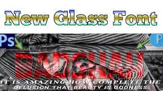 New Color Glass Font || Stylish Glass Font || Like Pc  Cc & Pixellab || Badshah Editix.