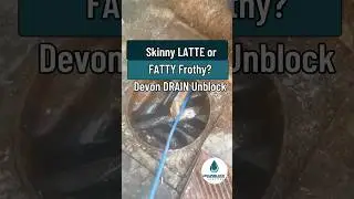 Skinny LATTE or FATTY Frothy? Drain Unblock Devon #shorts