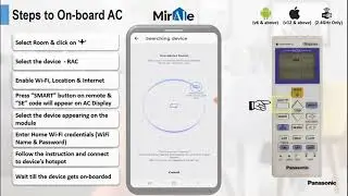 Panasonic AC wifi setup stapeby stepe