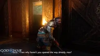 Sindri Mopping Mud Scene | GOD OF WAR RAGNAROK Cinematic (PS5)