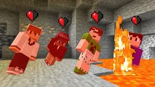 Minecraft MAS temos VIDA COMPARTILHADA ❤💔