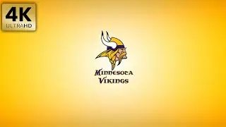 Minnesota Vikings NFL Animated Logo Team Intro - 4K Background