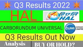 HAL q3 results 2022 | CARBORUNDUM UNIVERSAL q3 Results 2022 | HAL Share News