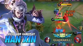 HAN XIN QUADRAKILL WITH ONE SHOT BUILD - HONOR OF KINGS