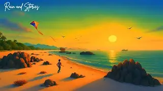 Meditatsiya, uyqu vaqti va hissiy xotirjamlik uchun tinch yomg'ir tungi musiqa