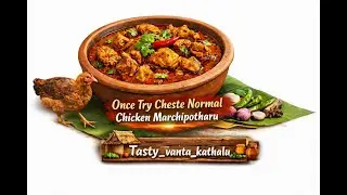Once Try Cheste…🤤 Normal Chicken Marchipotharu! !!🔥 Natukodi Curry🐓