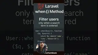 Laravel when() Method Explained in 60 Seconds – Write Clean & Dynamic Queries!