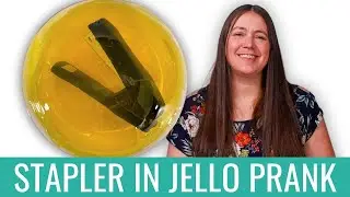 Make the Stapler in Jello Prank