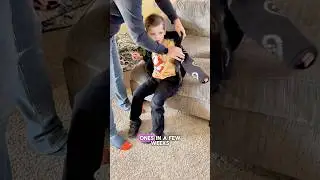 Утренняя рутина с моим сыном, у которого синдром Ангельмана