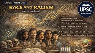 UPSC PAPER-I UNIT 9.5 || PHYSICAL ANTHROPOLOGY || ENGLISH VIDEO