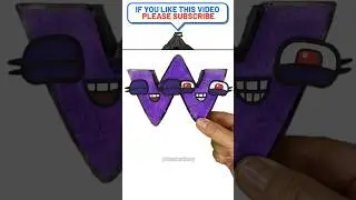Paper Alphabet Lore W | Eyes #shorts