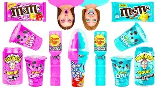 Розовая Еда vs Голубая Еда Челлендж | Кулинарная Битва с Едой от HAHANOM Challenge