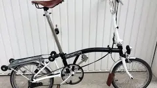 brompton folding bike brooks saddle and grips