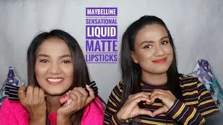 New Maybelline Sensational Liquid Matte Lipsticks (All Shades) Review and swatches