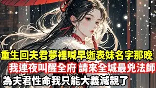 重生回夫君夢裡喊早逝表妹名字那晚，我連夜叫醒全府，請來全城最兇法師，為夫君性命我只能大義滅親了