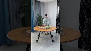 New Chinese style folding dining table #music #shortvideo #viralshort