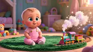 Choo Choo Big Train | Baby Nursery Rhyme | Kids Train Song | Learning Shapes & Fun