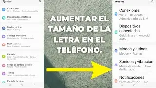 Letra mas grande en teléfono #samsung #2023
