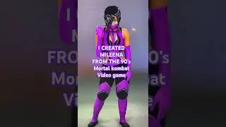 I CREATED MILEENA FROM THE 90s MORTAL KOMBAT VIDEO GAME #wwe2k25 #mortalkombat