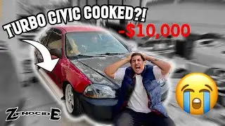 10 000 долларов выброшены на ветер… | ПРОЕКТ ТУРБИРОВАННОЙ HONDA CIVIC РАЗОРВАН?! 😭😔