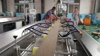 3D embossing effect PE WPC decking machine use 70% wood and 30% recycled plastic