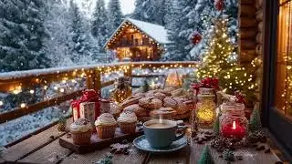 Cozy Jazz Piano ☕ Fireplace Sounds & Lake View for Focused Work Sessions