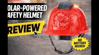 Review - Yardenfun Construction Hat Fan Solar-powered Safety Helmet Red No Battery Needed