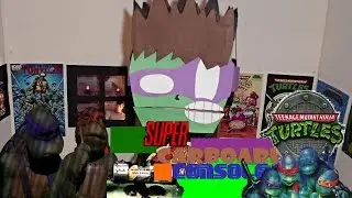 Super Cardboard Console Episode 8 Teenage Mutant Ninja Turtles The Hyper Stone Heist Sega Genesis