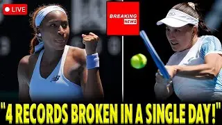 INCREDIBLE! Coco Gauff Breaks 4 Records in First Australian Open Match Against Kamilla Rakhimova!