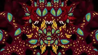 4K Video Loop: Psychedelic Mask Art | VJ Loop & Background Video Loop 4/4