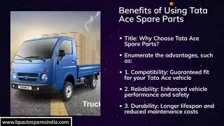 Tata Ace Spare Parts - Bp Auto Spares India