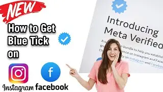 Now Anyone Can Get Blue Tick | Meta Verified | Hindi | Instagram and Facebook  How to get Verified