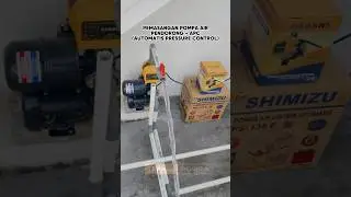 Pemasangan Pompa Shimizu PS 135 E + Automatic Pressure Control #shorts #pompaair #apc #filterair