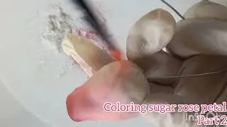 Coloring sugar rose petal, part 2