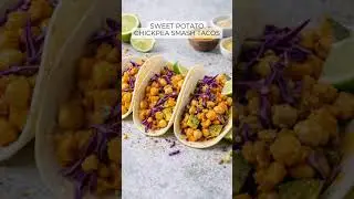 Sweet Potato Chickpea Smash Tacos
