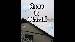 My first snow experience in Okazaki❄️🌨️