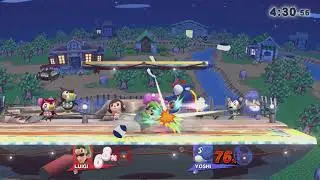 SSB4 - Luigimitsu (Luigi) vs Reptile??? (Yoshi)