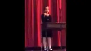 Amina Recites I Have A Dream for Lenart Talent Show 2015